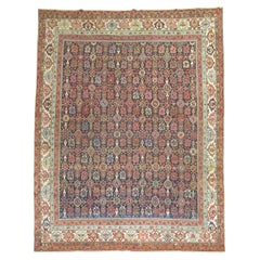 Antique Persian Malayer Room Size Mini Khani Rug