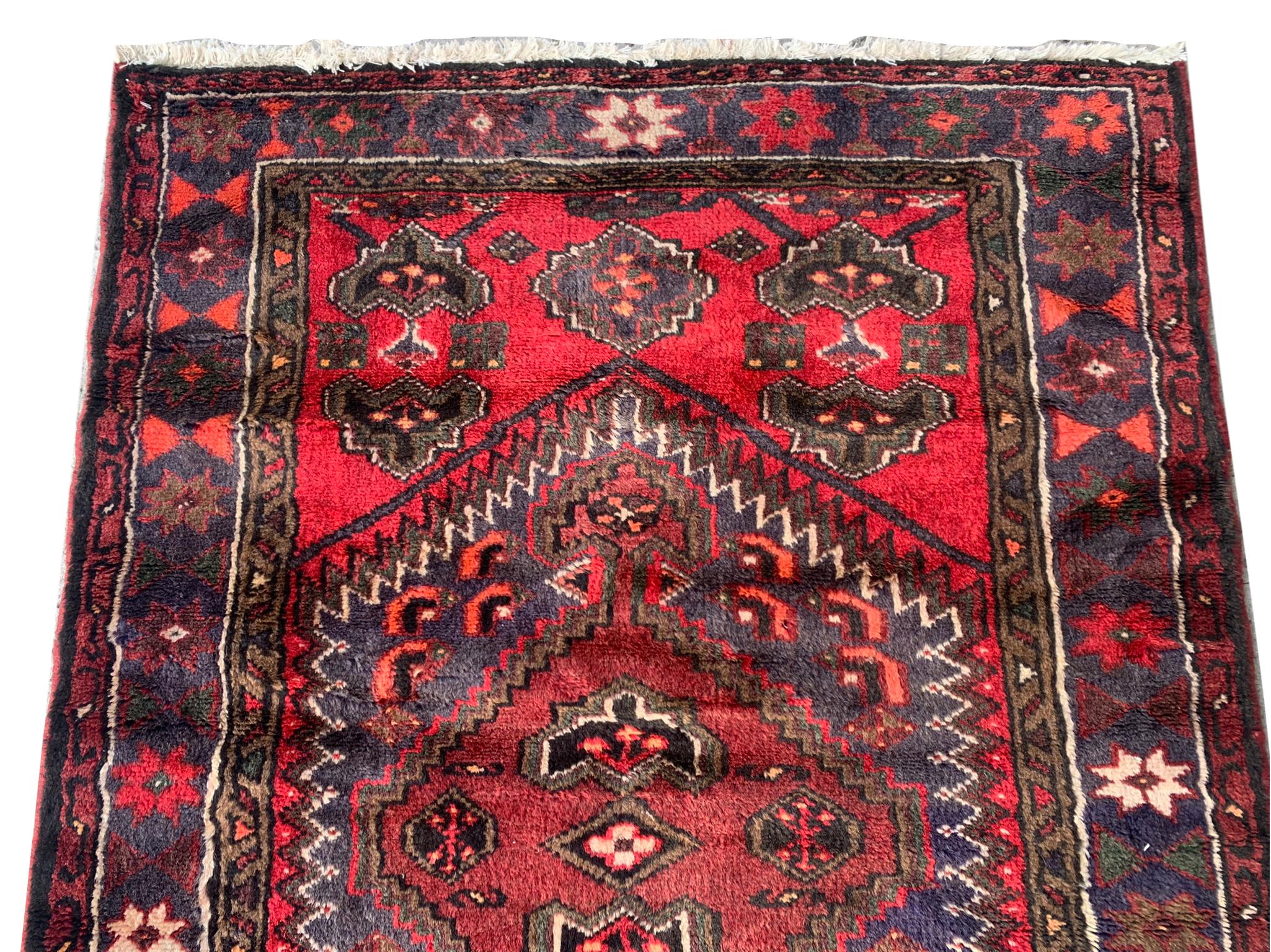 Hand-Knotted Persian Malayer Rug, Circa 1970 For Sale