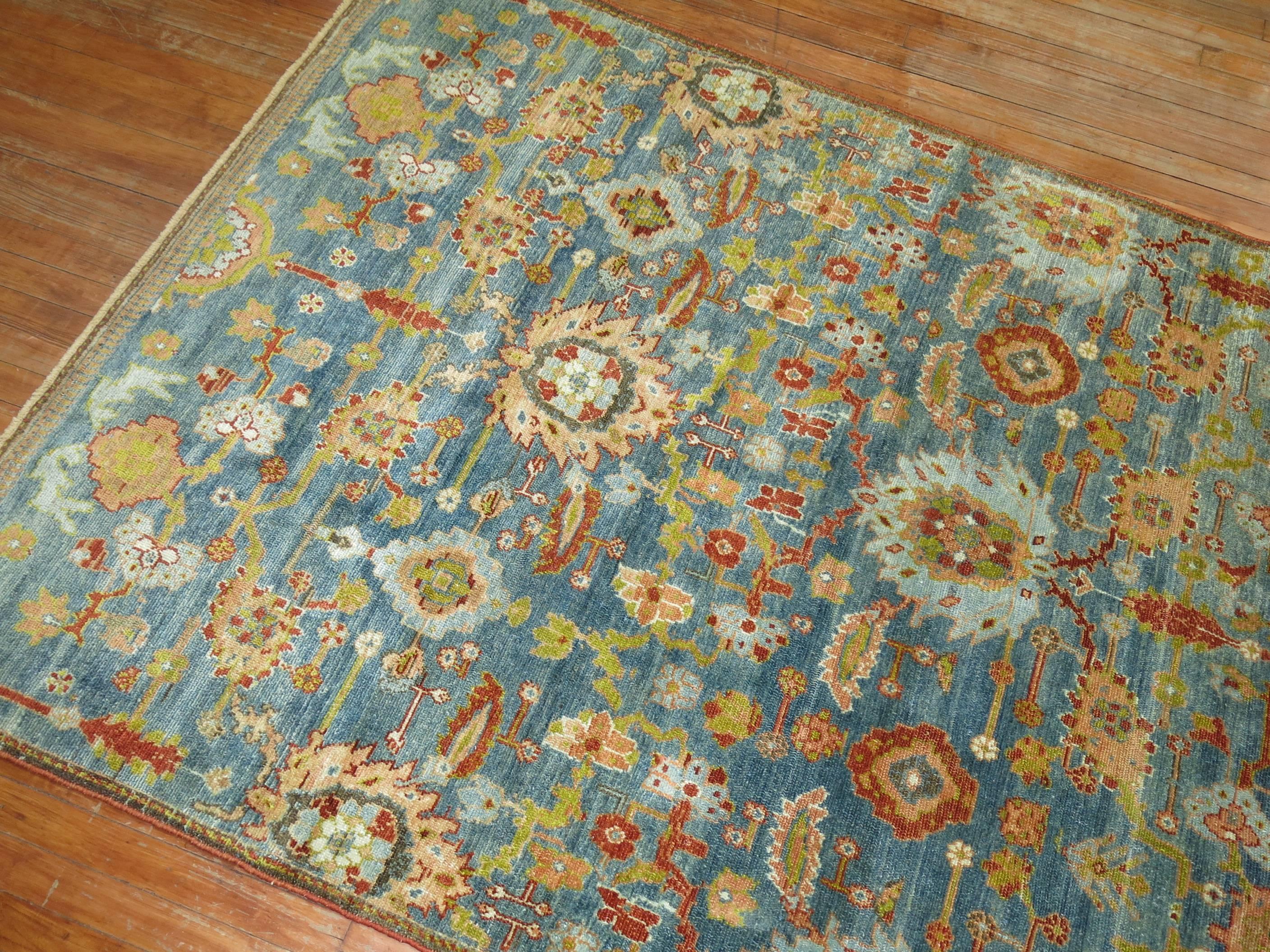 Zabihi Collection Stunning Antique Persian Malayer Gallery Rug For Sale 4