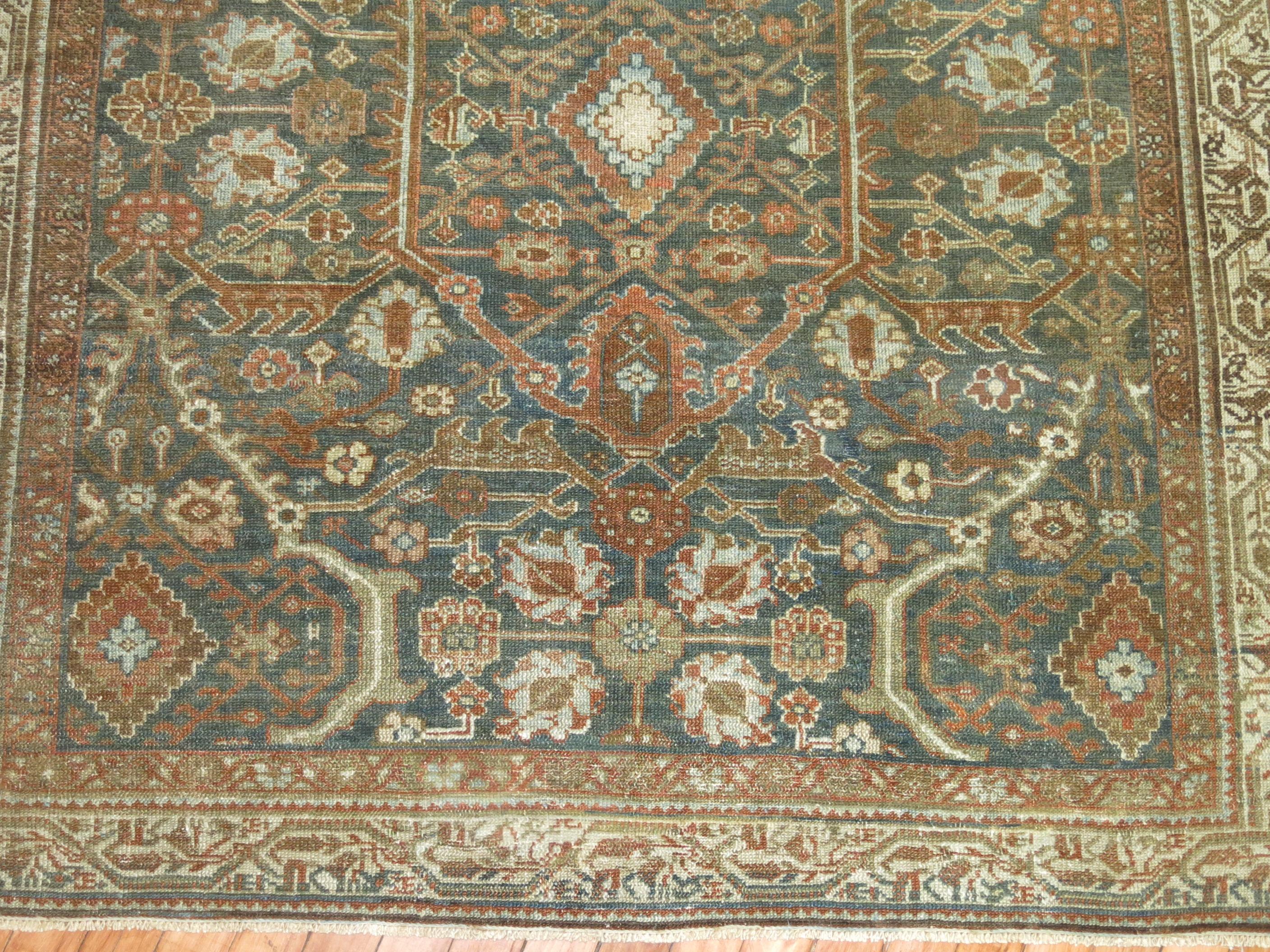 Hand-Knotted Persian Malayer Rug For Sale