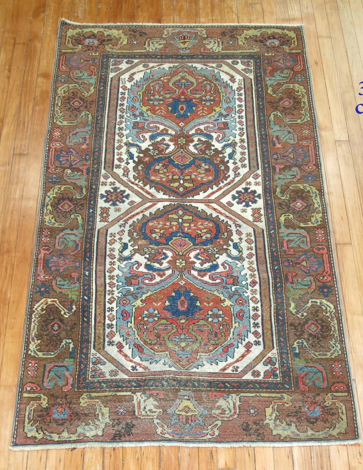 Rustic Persian Malayer Rug For Sale