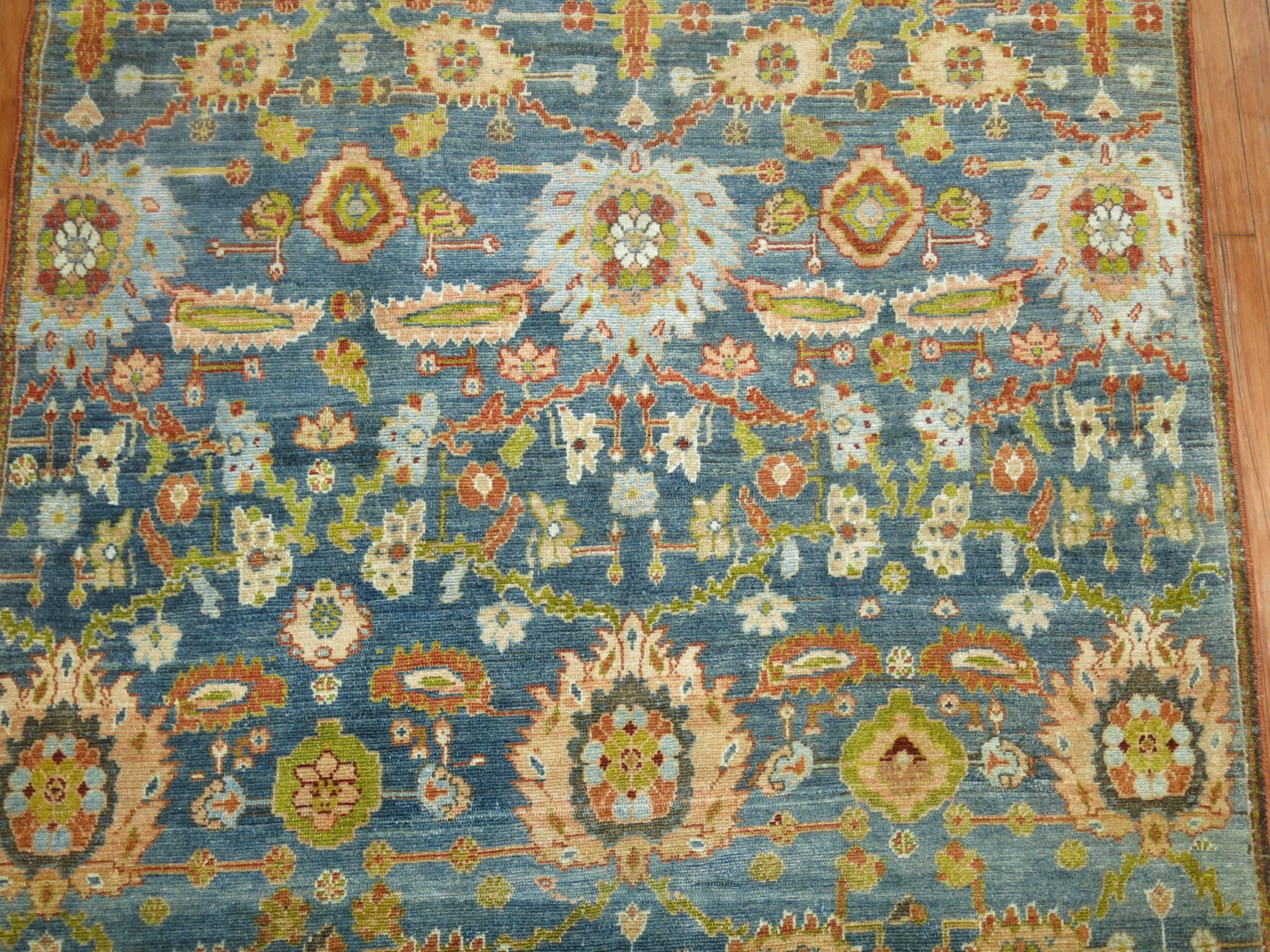 Zabihi Collection Stunning Antique Persian Malayer Gallery Rug In Good Condition For Sale In New York, NY