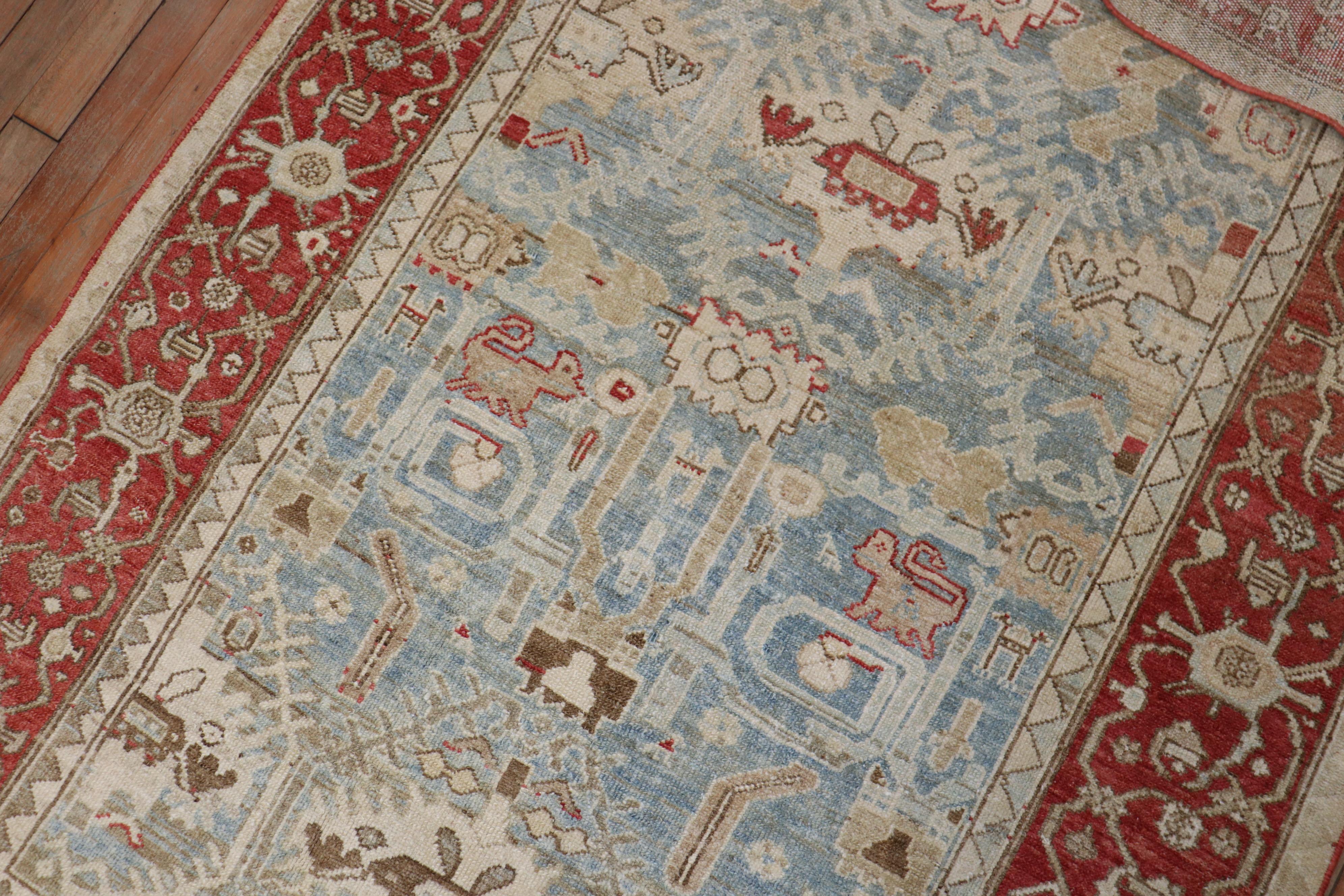 20th Century  Persian Malayer Rug For Sale