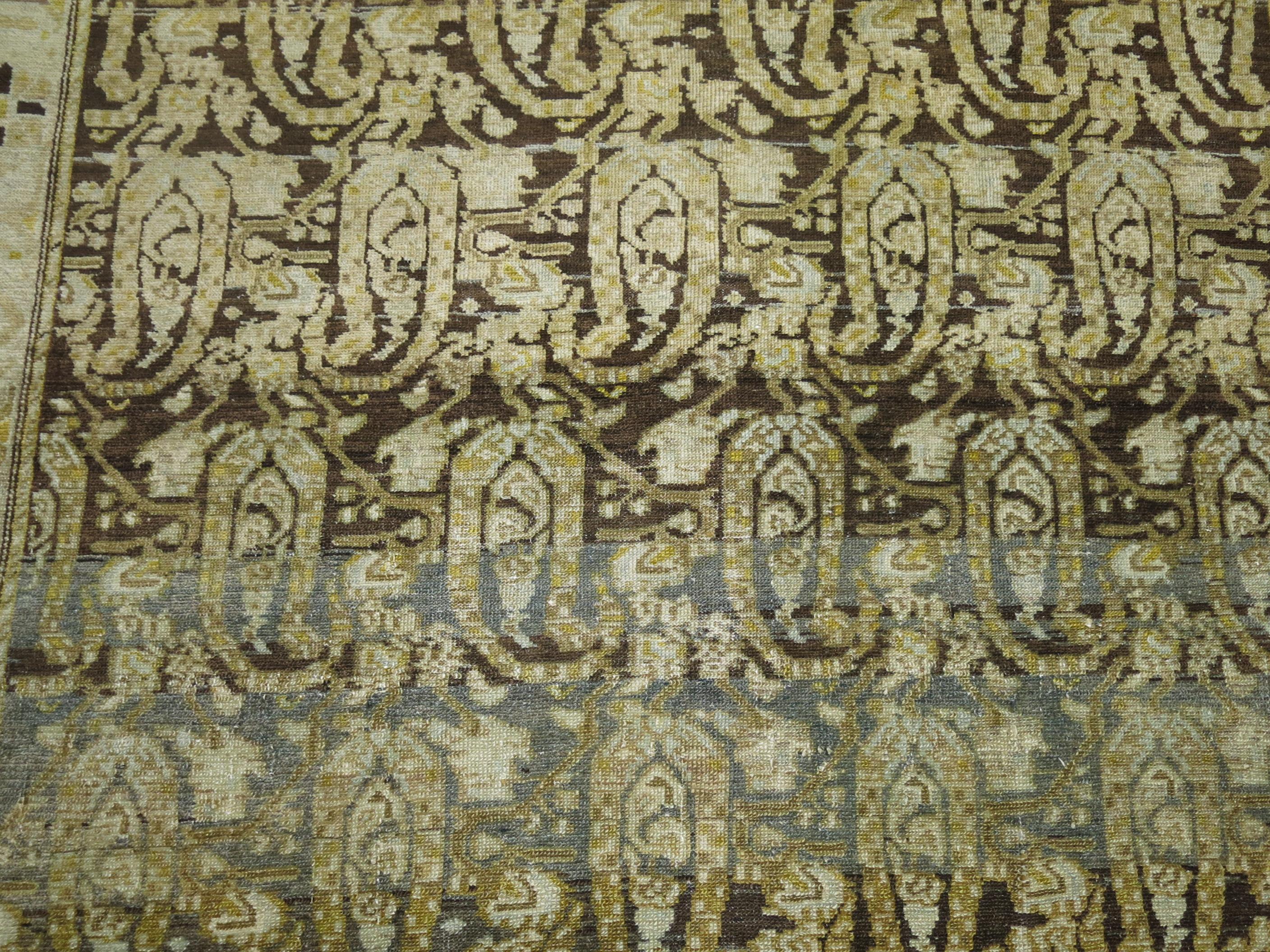 Malayer-Teppich aus persischem Holz (Wolle) im Angebot