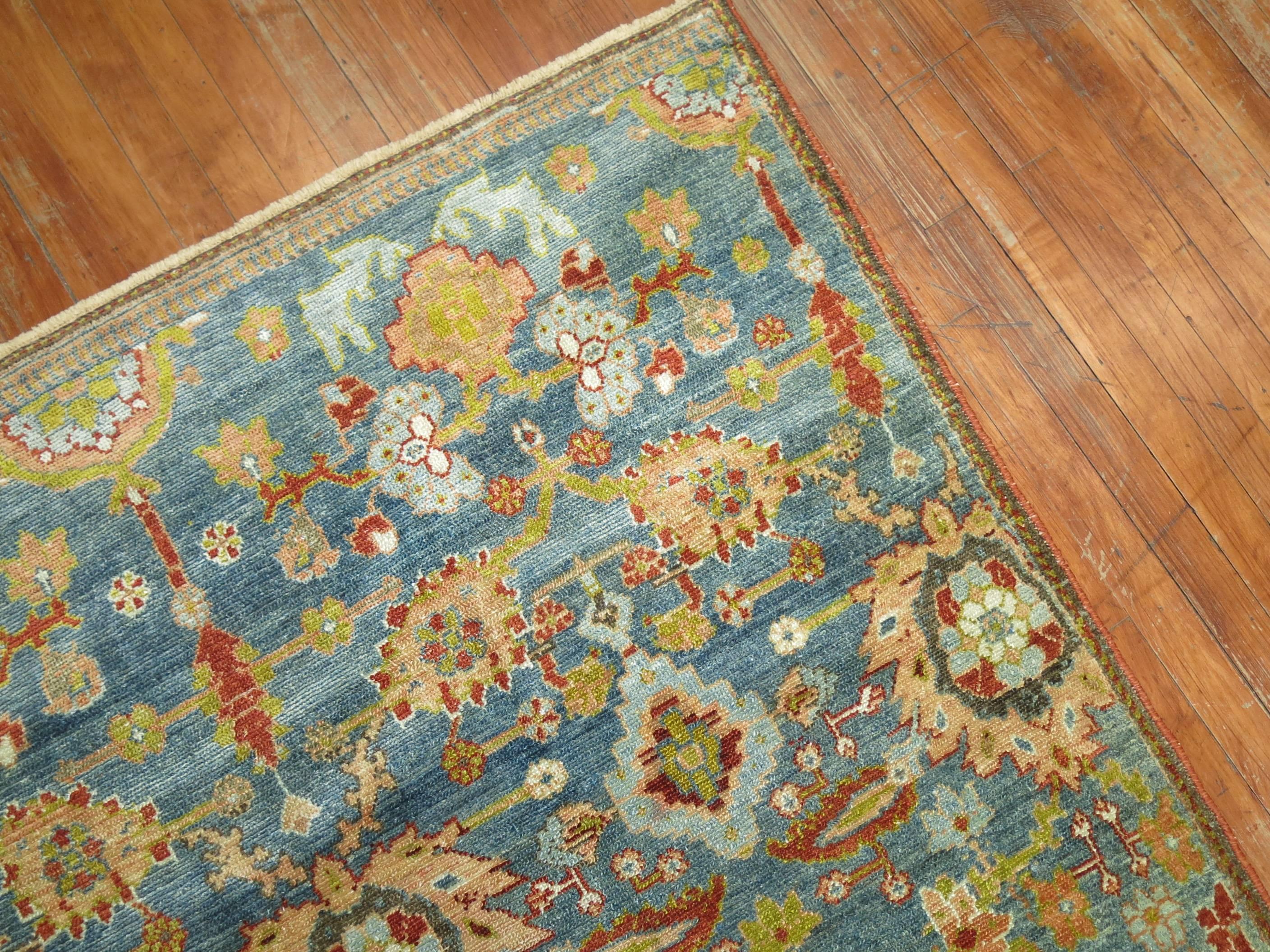 Superbe tapis persan ancien Malayer Gallery de la collection Zabihi en vente 1