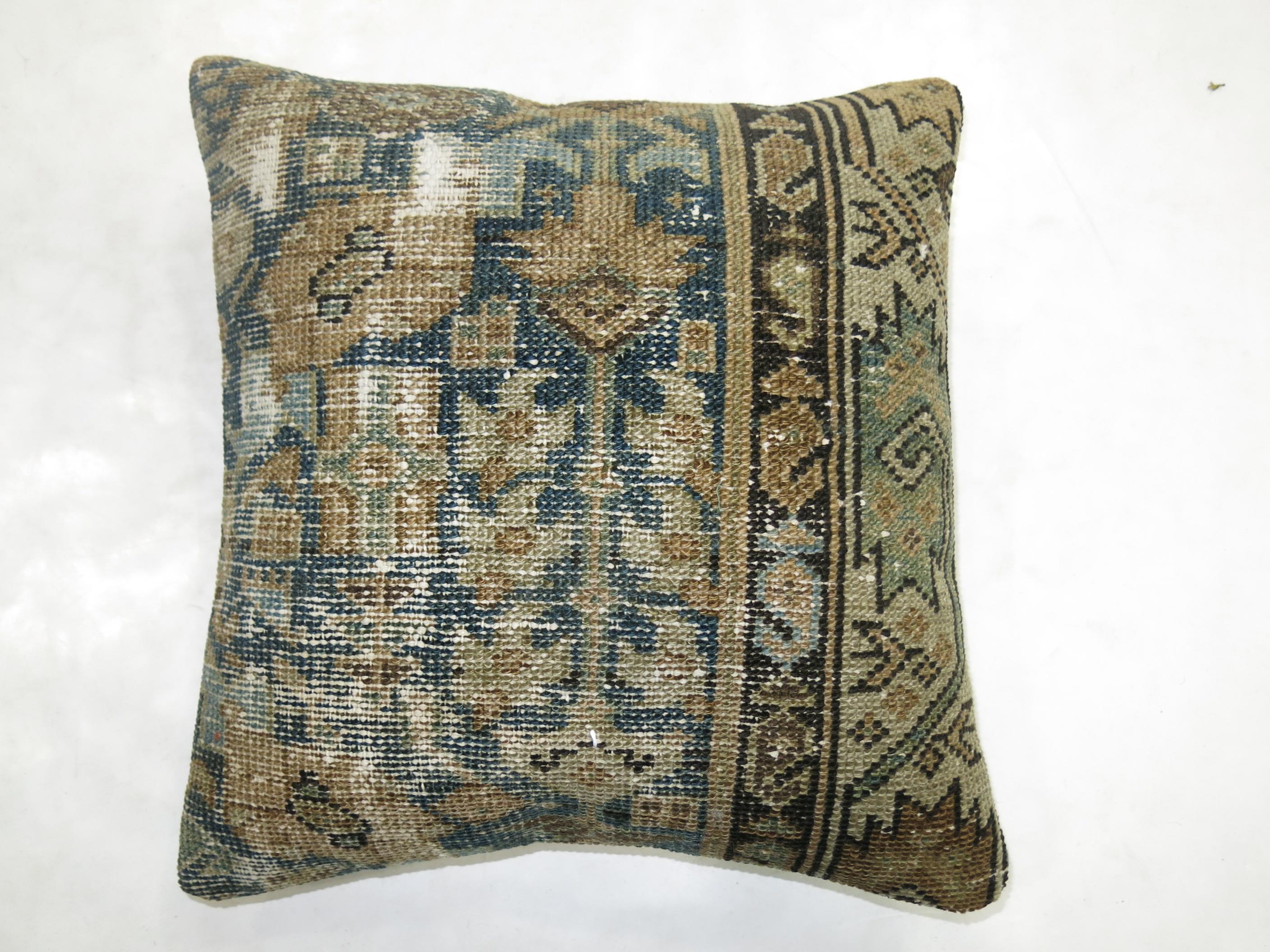 Hand-Woven Persian Malayer Rug Pillow