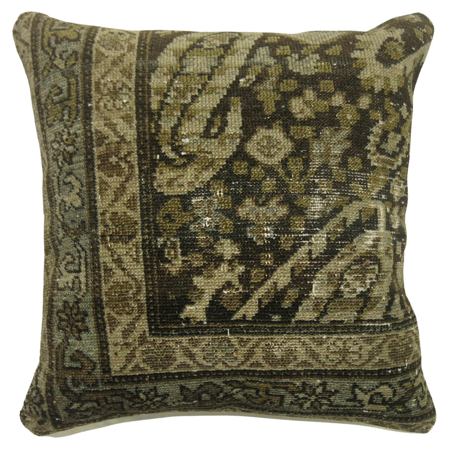 Persian Malayer Rug Pillow For Sale