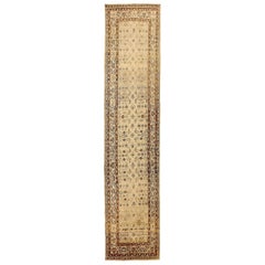 Tappeto persiano Malayer Runner, circa 1880 - 52130