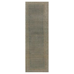 Alfombra Persa Malayer Circa 1880 - Marrón Verde Rojo Diseño - 99554