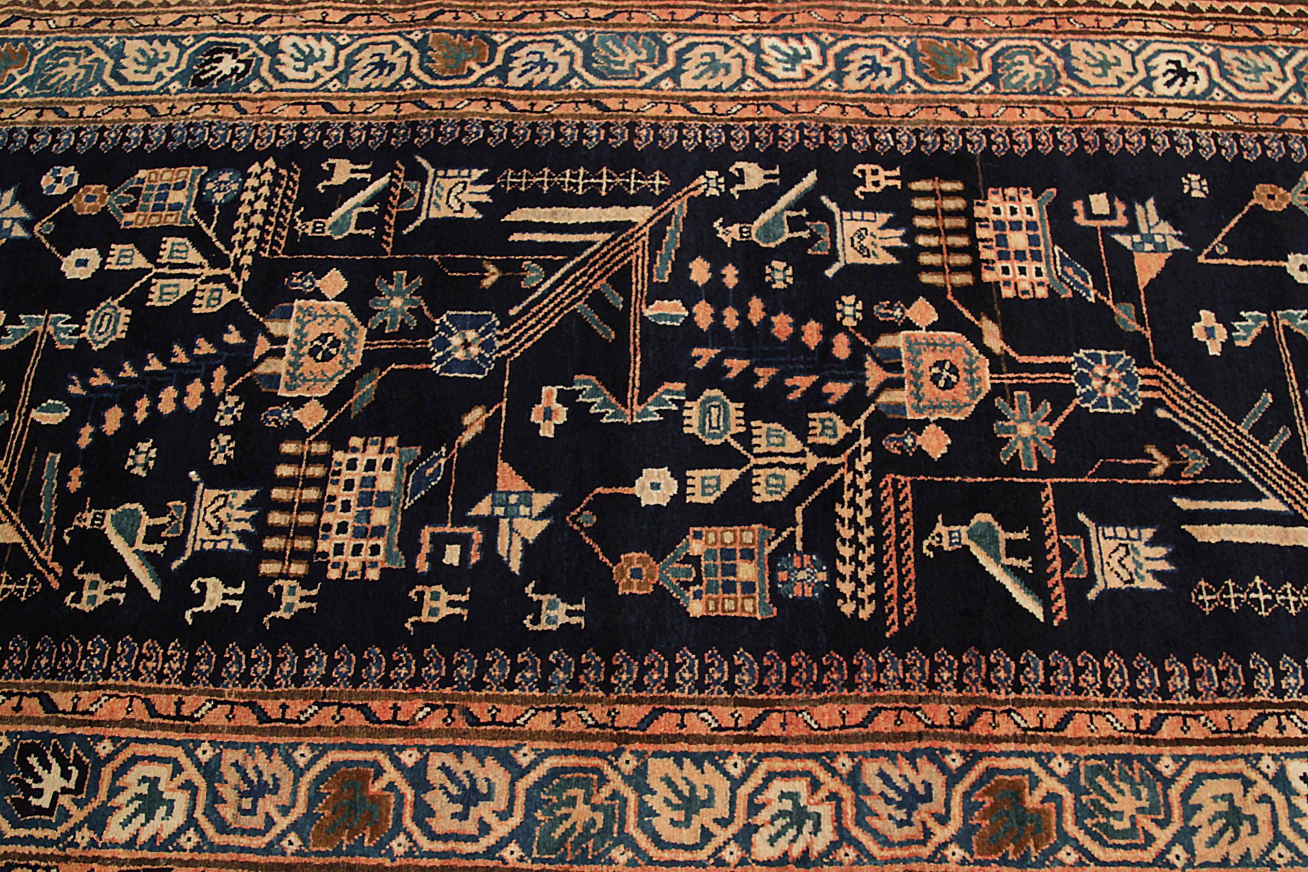 Tappeto persiano Malayer Runner - 10459 In condizioni ottime in vendita a Dallas, TX