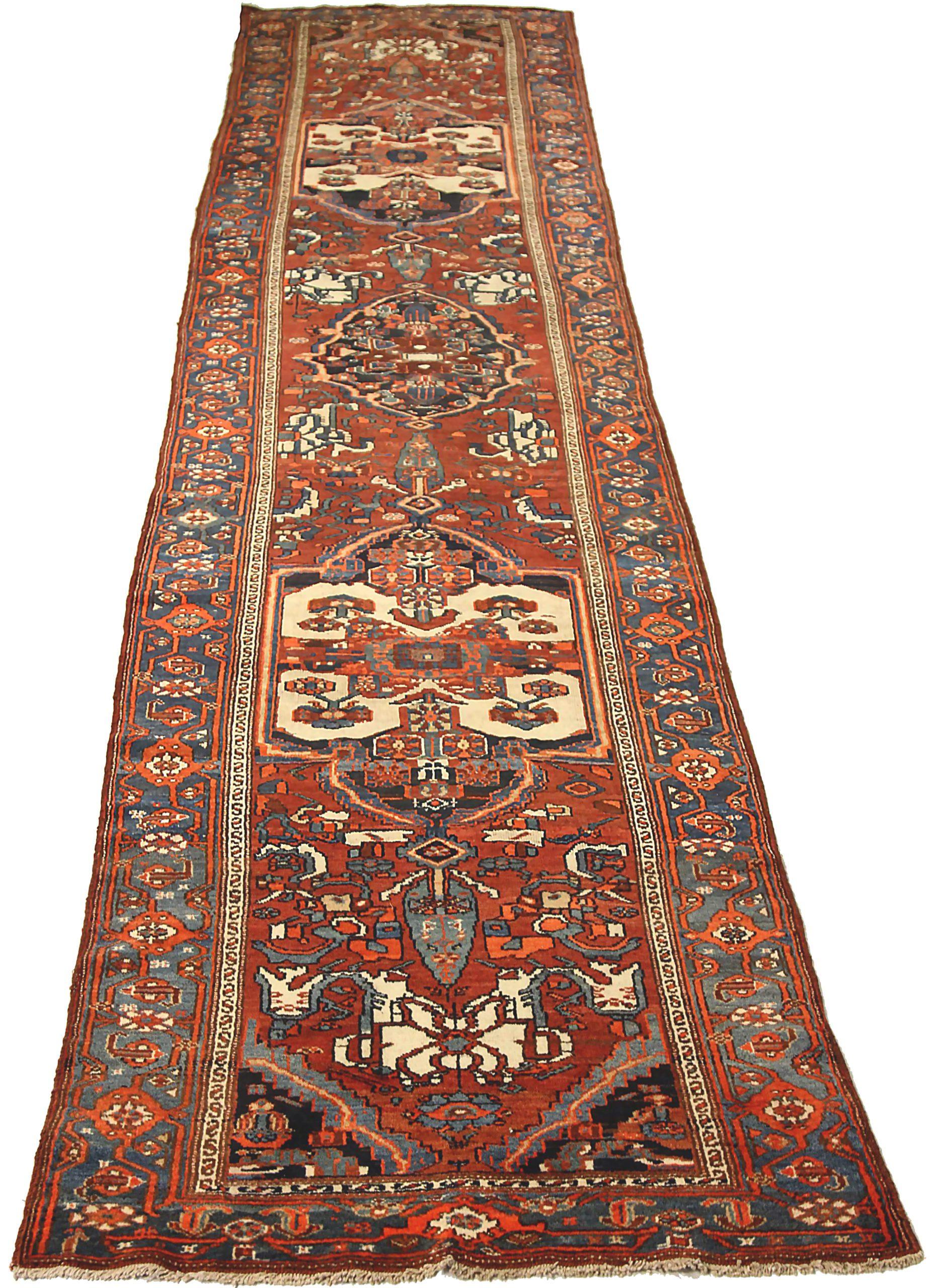 Discover the elegance of Persian Malayer featuring Runner Rug in Circa 1880. Designed with Wool and BlueIvoryRed, this exclusive design is perfect for enhancing your space.