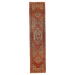Tapis persan Malayer - Laine bleu ivoire rouge 73325
