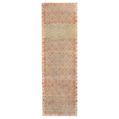 Tappeto persiano Malayer Runner, 1880 - Lana, blu, rosso, giallo - 99557