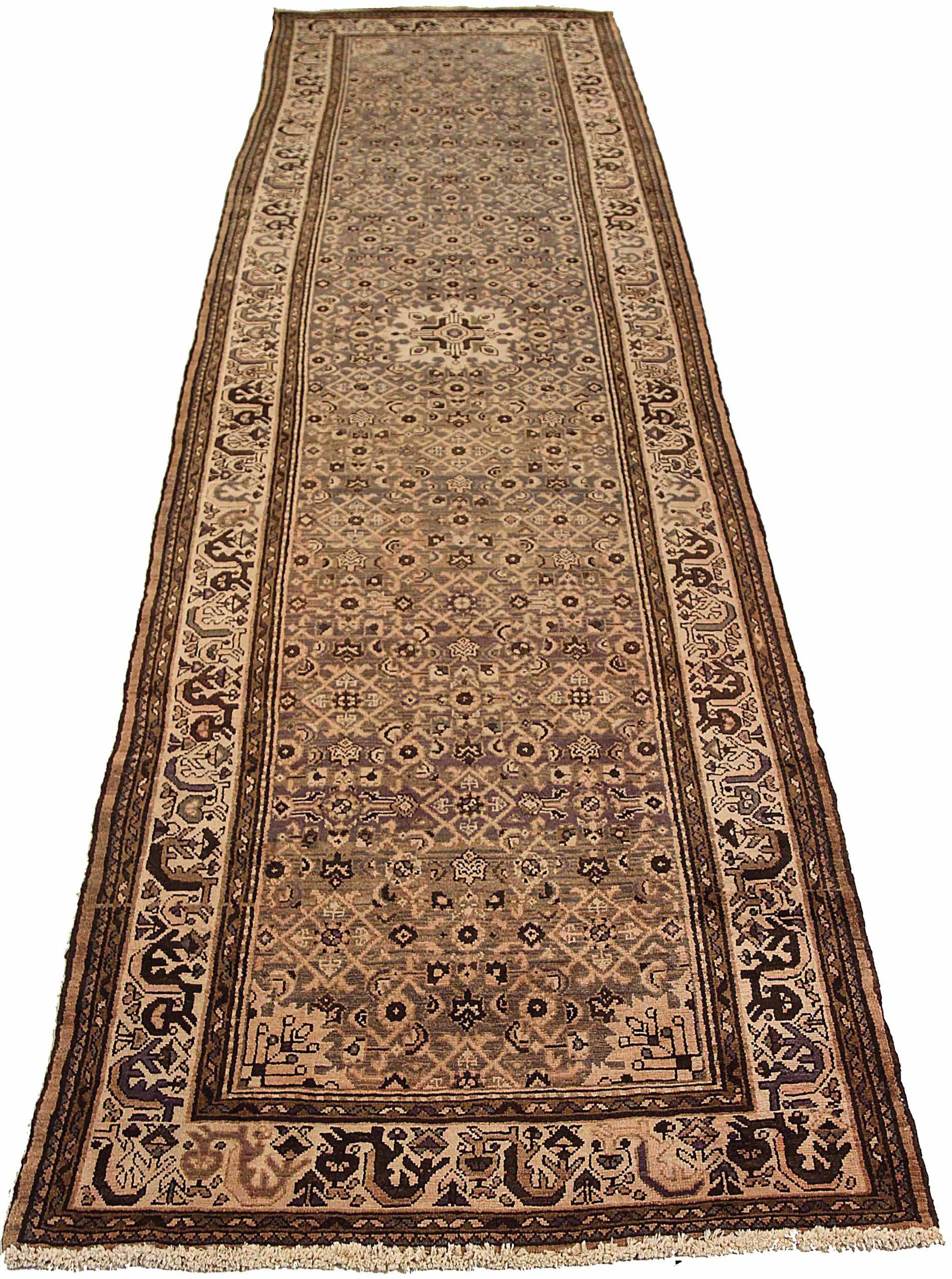 Discover the elegance of Persian Malayer featuring Runner Rug in Circa 1880. Designed with Wool and BrownGreenIvory, this exclusive design is perfect for enhancing your space.
