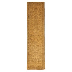 Persian Malayer Runner Rug - Wool Brown Ivory 73443