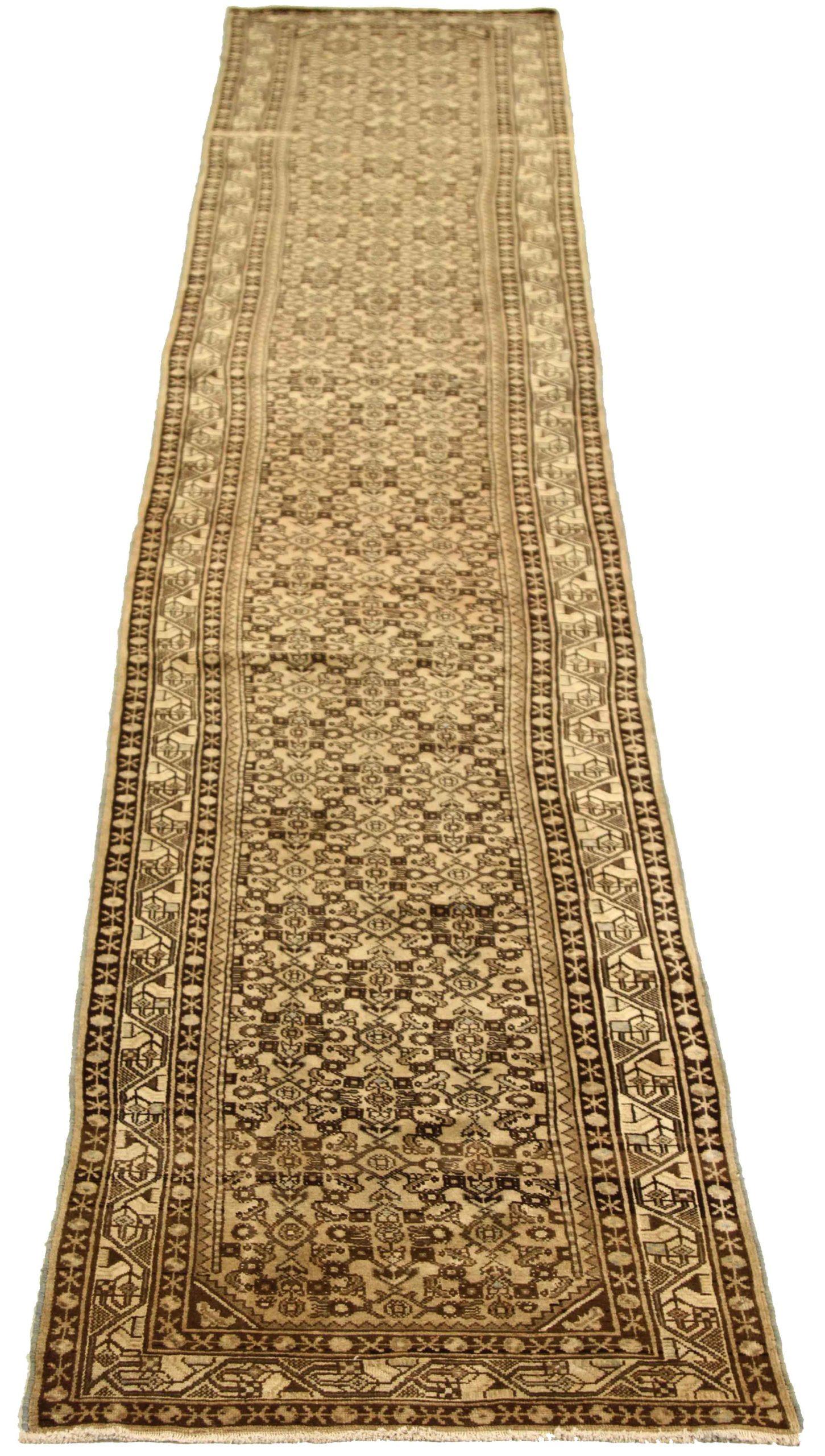 Discover the elegance of Persian Malayer featuring Runner Rug in Circa 1880. Designed with Wool and BrownIvory, this exclusive design is perfect for enhancing your space.