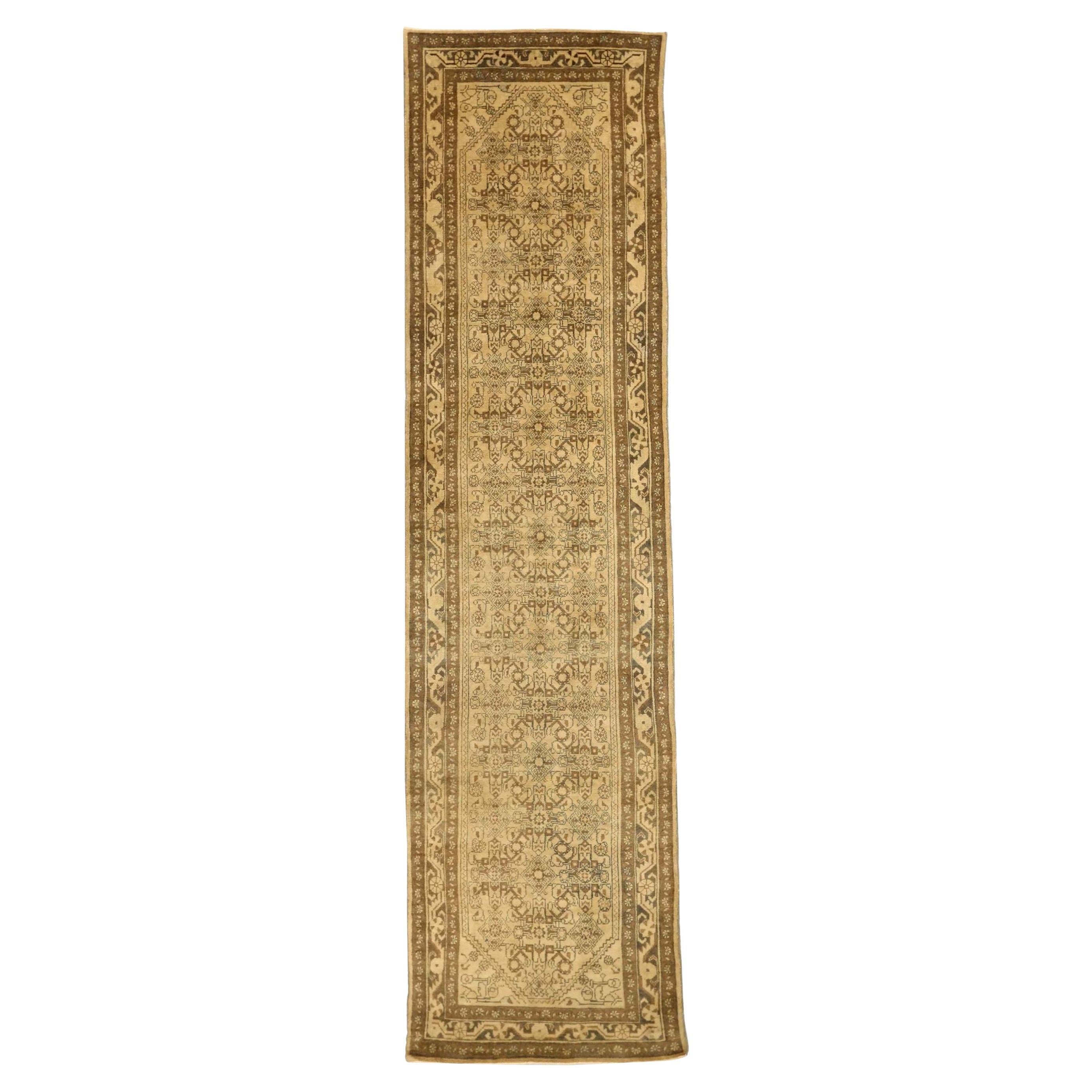 Tappeto Persiano Malayer - Lana Marrone Avorio 74055