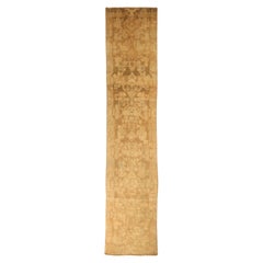 Persian Malayer Runner Rug - Wool Brown Ivory 74078