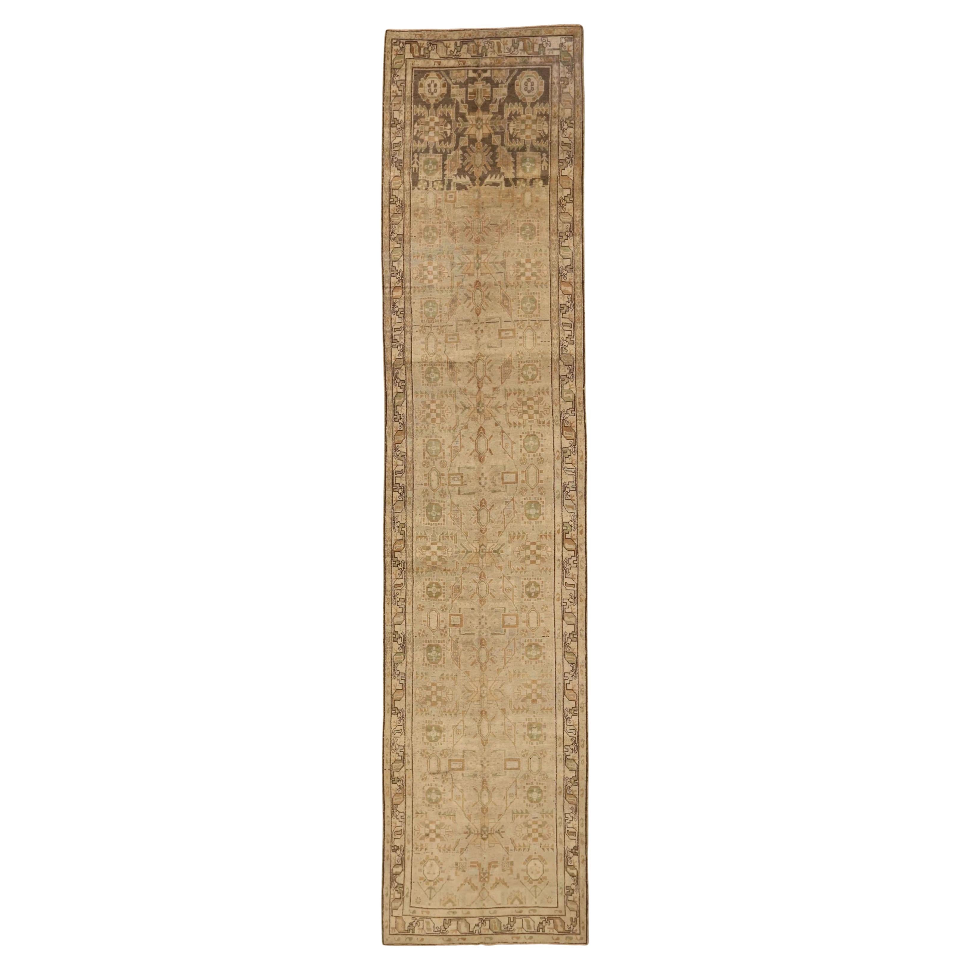 Alfombra Persa Malayer - Lana Marrón Diseño Marfil - 75552 en venta