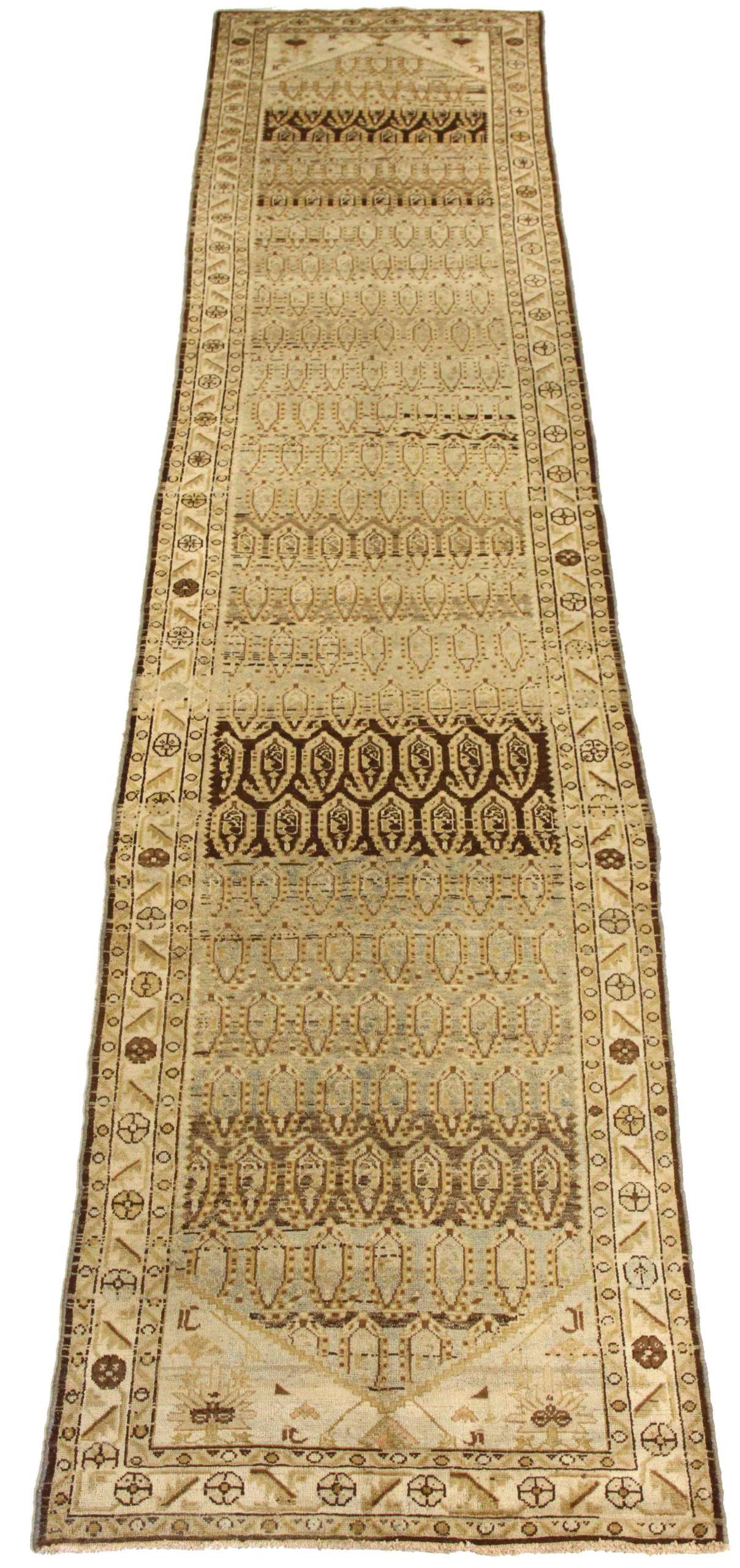 Discover the elegance of Persian Malayer featuring Runner Rug in Circa 1880. Designed with Wool and BrownIvory, this exclusive design is perfect for enhancing your space.