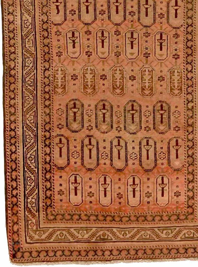 Alfombra Persa Malayer - Lana Marrón Marfil Rosa 72031 Asiático en venta
