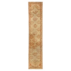 Persischer Malayer Läufer Teppich - Wolle Braun Elfenbein Rot Design - 75612