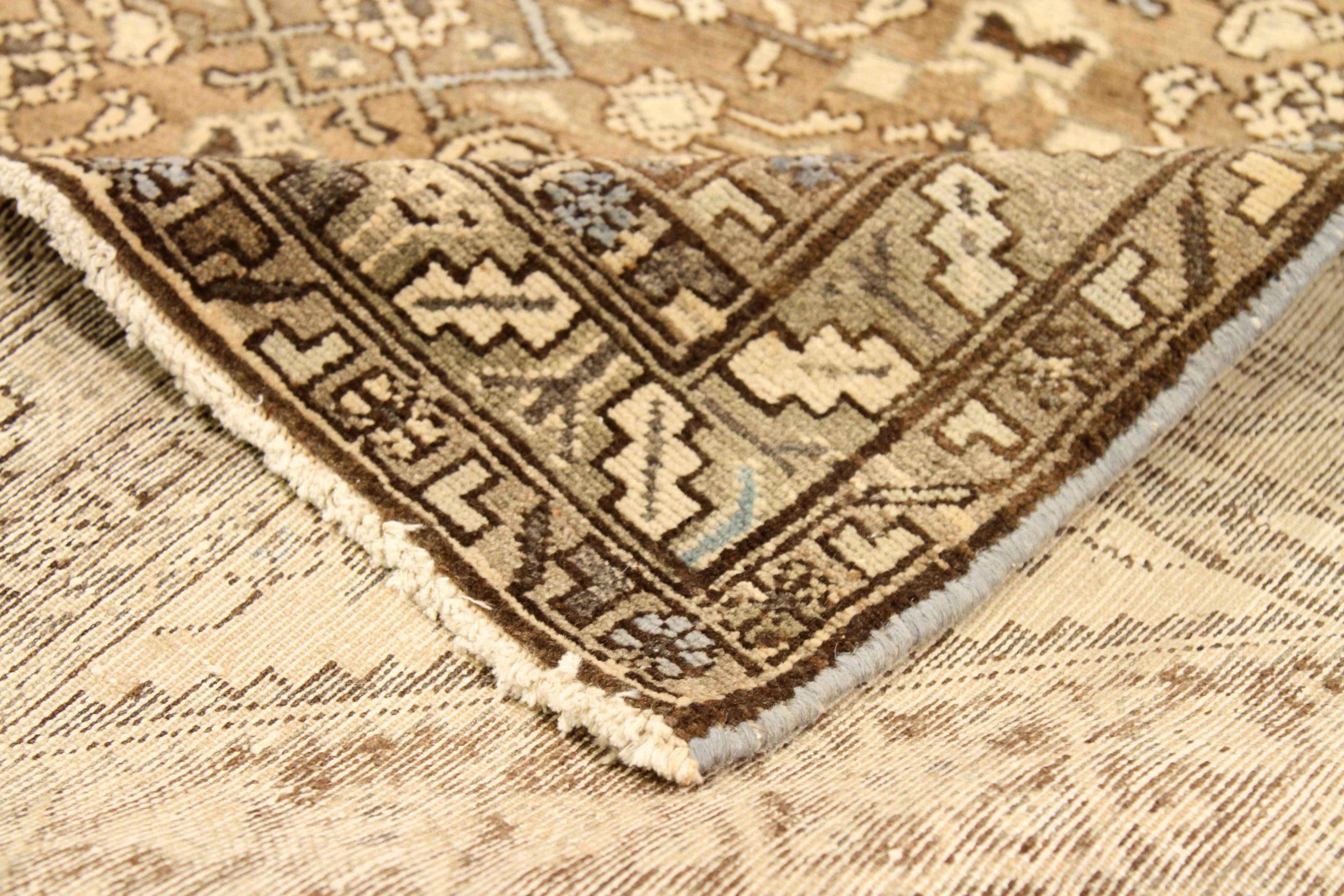Asiatico Tappeto Persiano Malayer - Lana Marrone Avorio Taupe 74040 in vendita