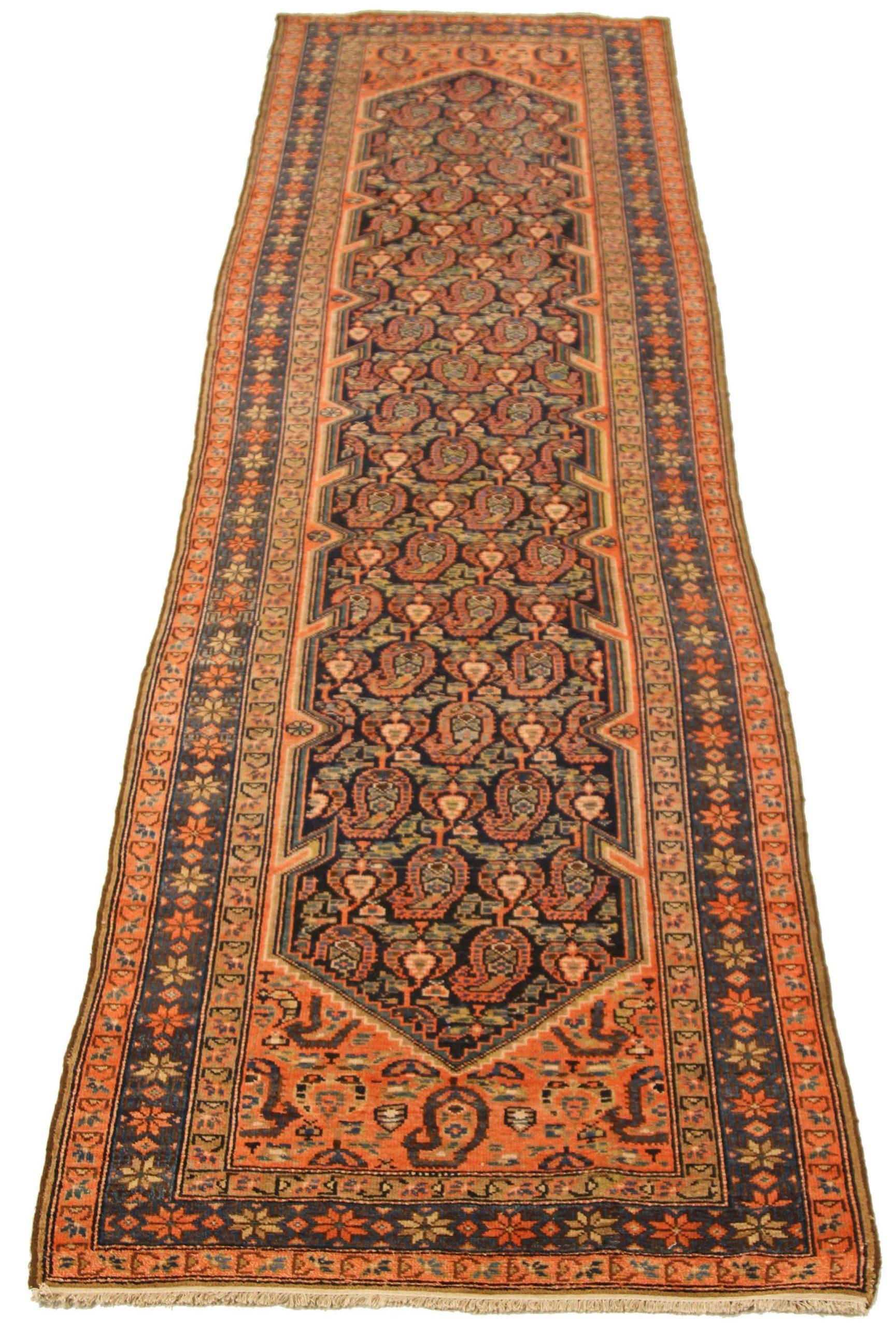 Discover the elegance of Persian Malayer featuring Runner Rug in Circa 1880. Designed with Wool and Navy BlueRed, this exclusive design is perfect for enhancing your space.