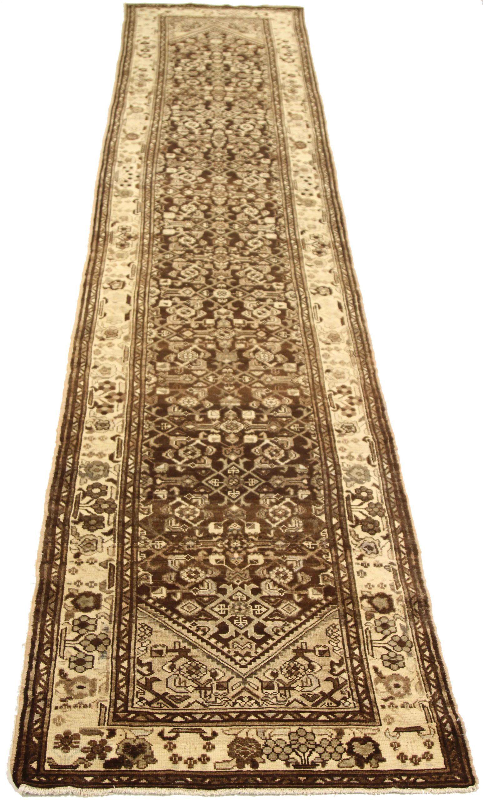 Asiatico Tappeto persiano Malayer Runner - Design - 12820 in vendita