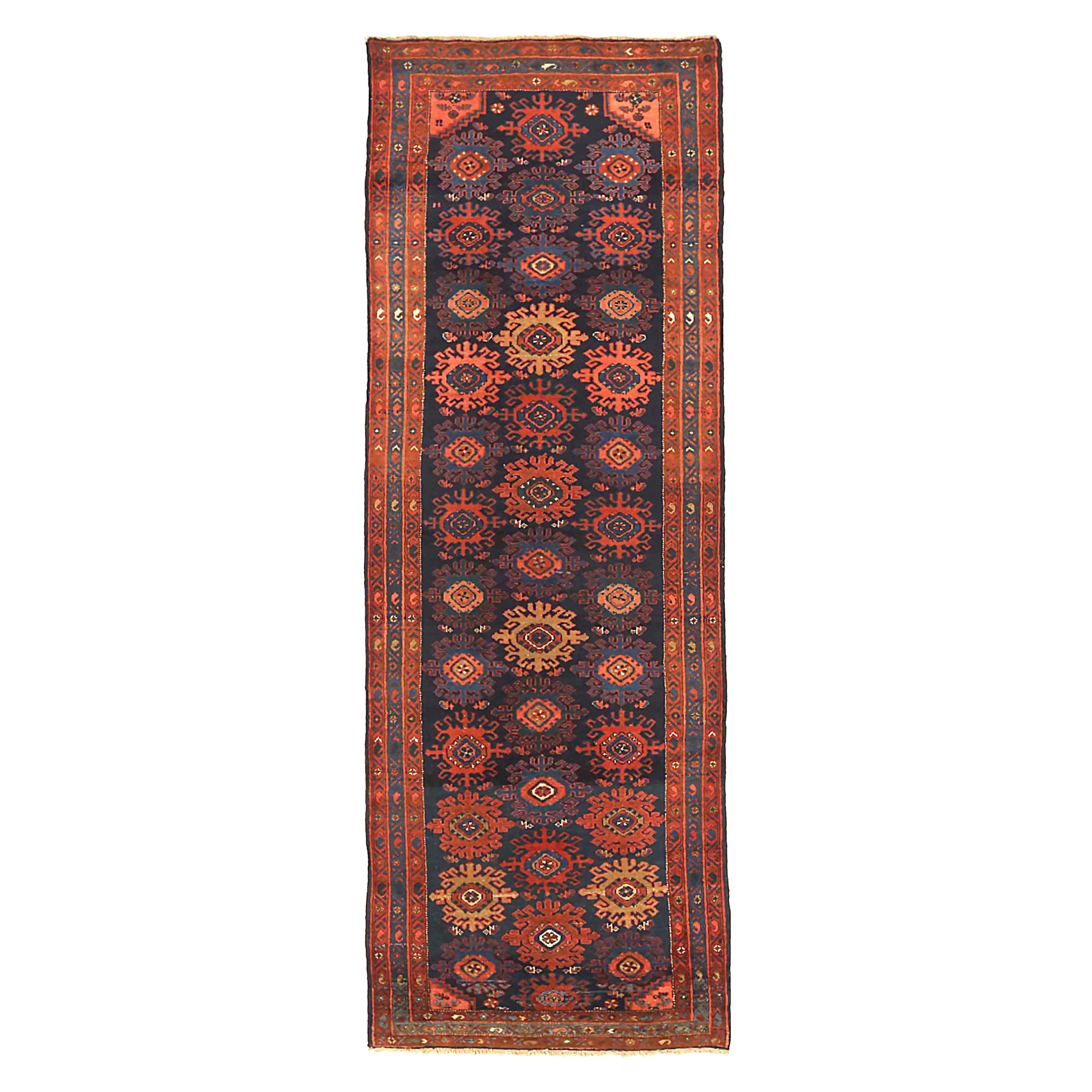 Tappeto Persiano Malayer - Lana Nero Blu Rosso Giallo 71309