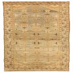 Persian Malayer Runner Rug - Wool Blue Brown Ivory Yellow - 75818