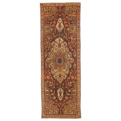 Persischer Malayer Läufer Teppich - Wolle Blau Braun Rosa Gelb 71458
