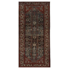 Tapis persan Malayer - Motif bleu ivoire rouge - 98009