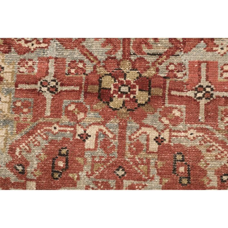 Persischer Malayer-Läufer - Wolle Blau Rot Design - 94562 im Zustand „Hervorragend“ im Angebot in Dallas, TX