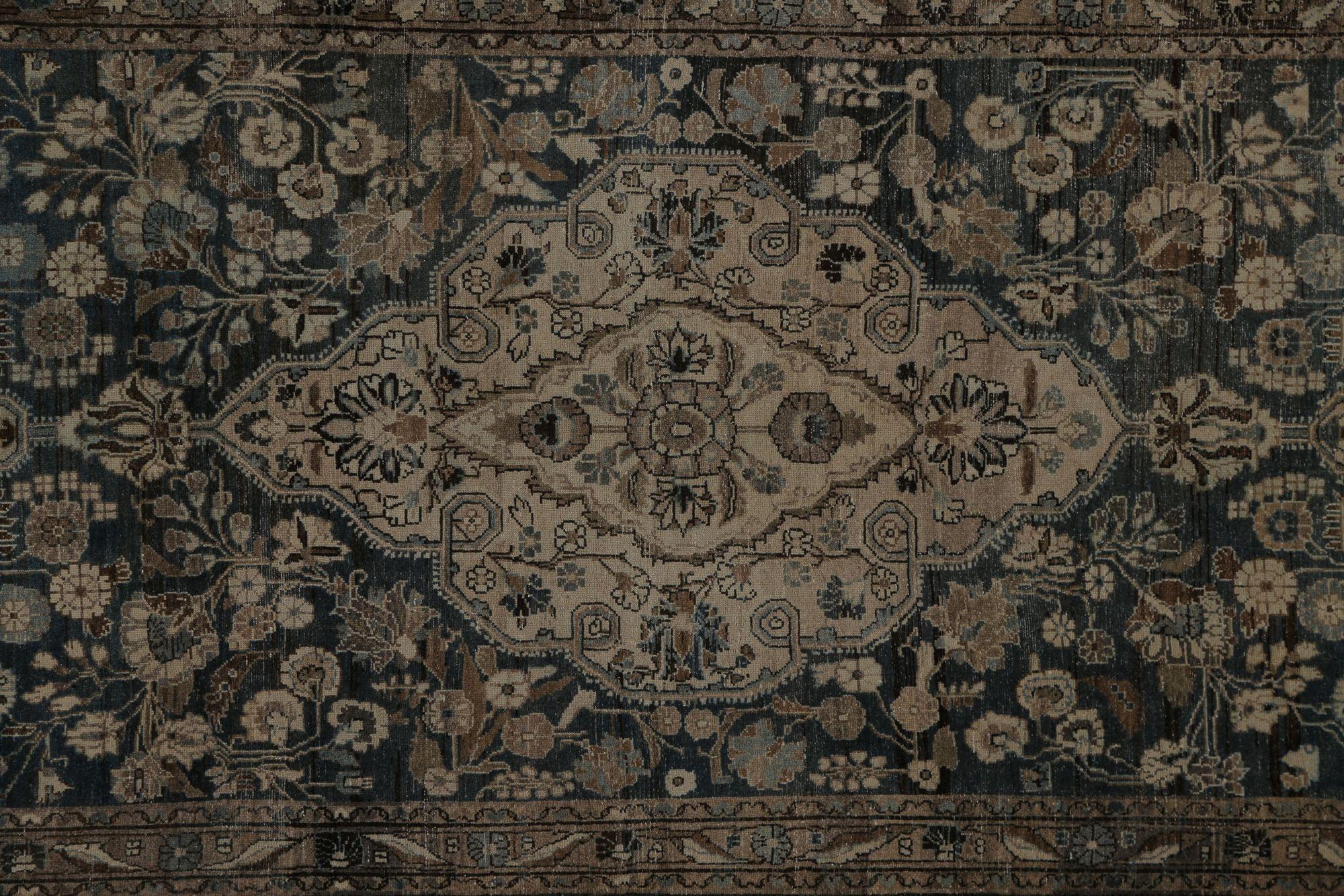 Persischer Malayer Läufer Teppich - Wolle Brown Design - 97478 (20. Jahrhundert) im Angebot