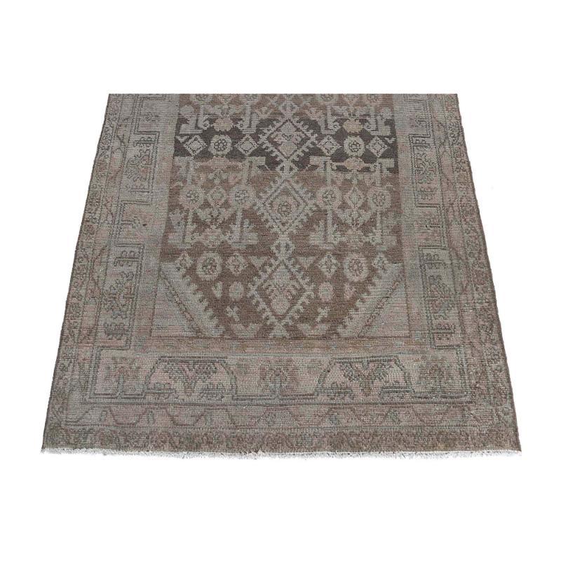 Persischer Malayer Läufer Teppich - Wolle Brown Design - 97601 im Zustand „Hervorragend“ im Angebot in Dallas, TX