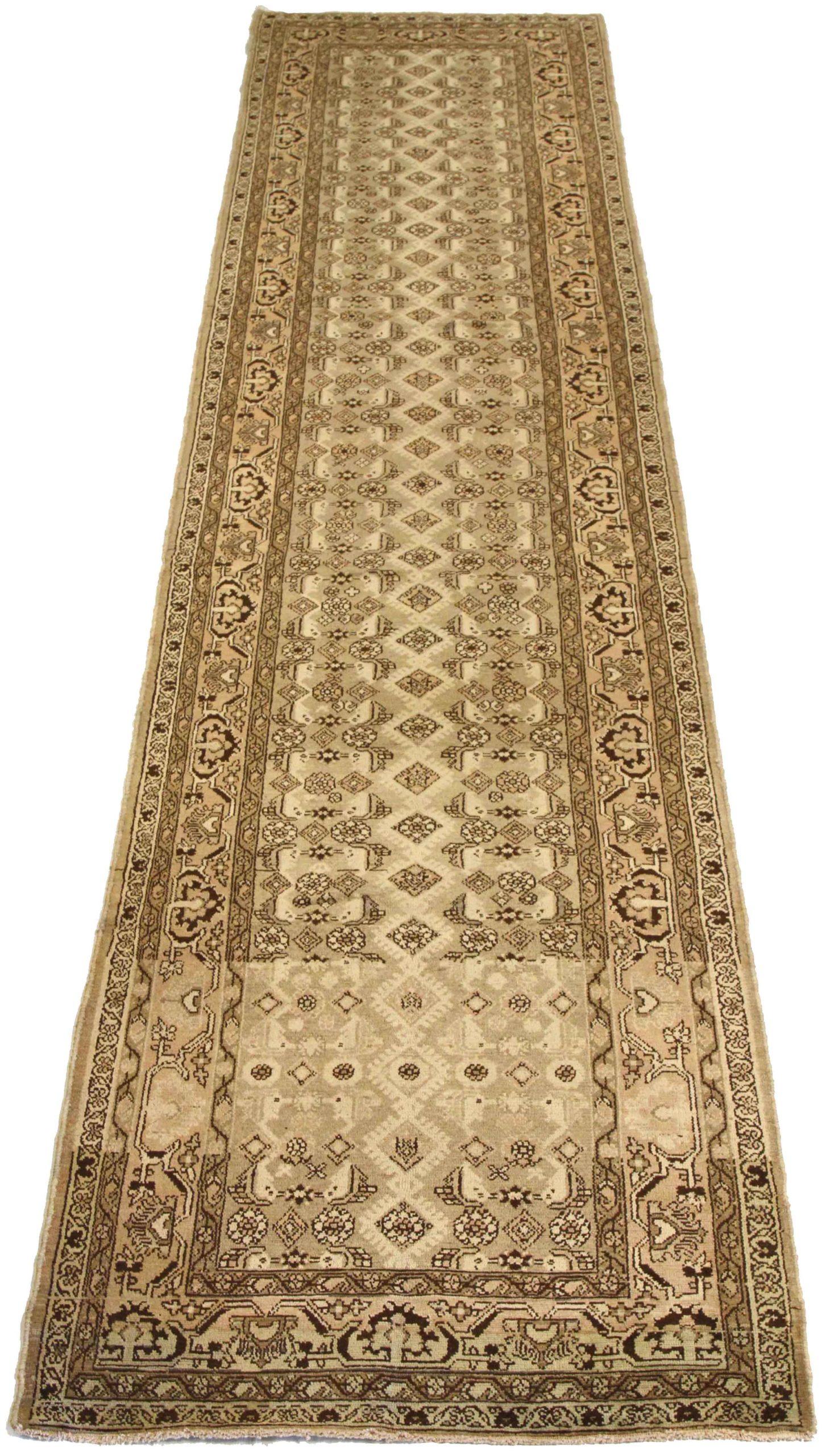 Discover the elegance of Persian Malayer featuring Runner Rug in Circa 1880. Designed with Wool and BrownIvory, this exclusive design is perfect for enhancing your space.