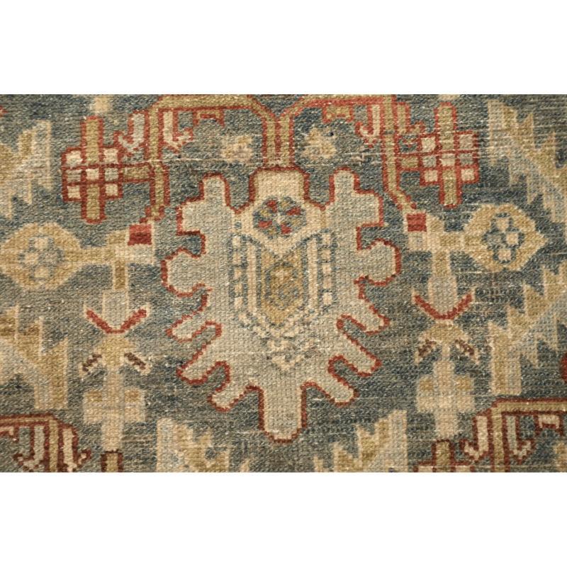 Persischer Malayer Läufer Teppich - Wolle Braun Elfenbein Design - 94561 im Zustand „Hervorragend“ im Angebot in Dallas, TX