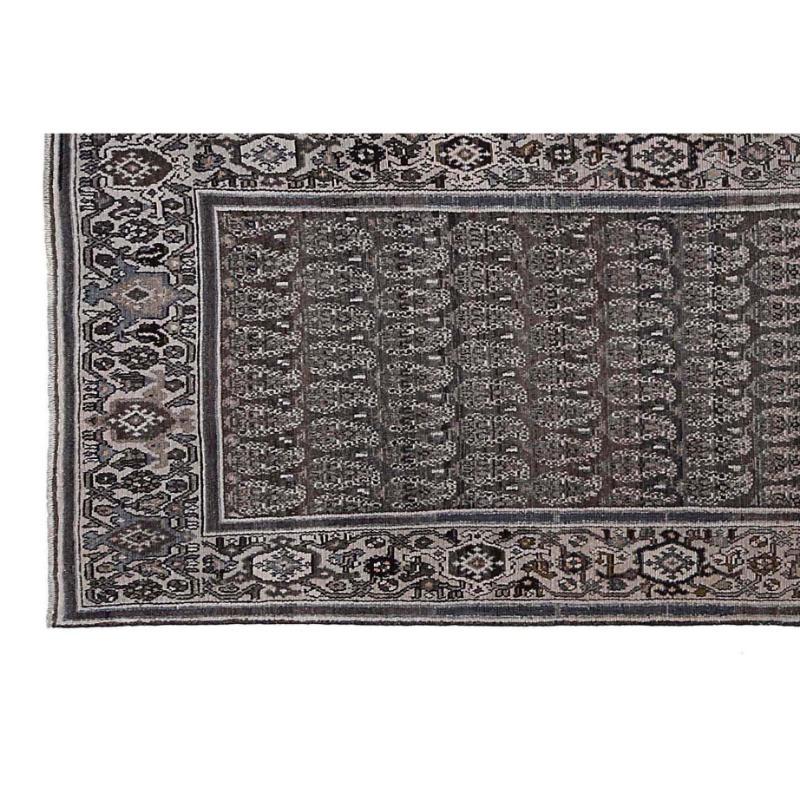 Persischer Malayer Läufer Teppich - Wolle Braun Elfenbein Design - 97454 (Irakisch) im Angebot
