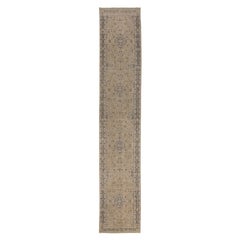 Persian Malayer Runner Rug - Wool Ivory Taupe Design - 97172