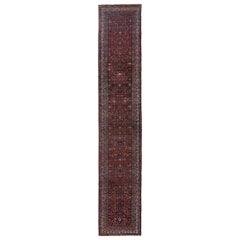 Persian Malayer Runner Rug - Wool Red Design - 96681