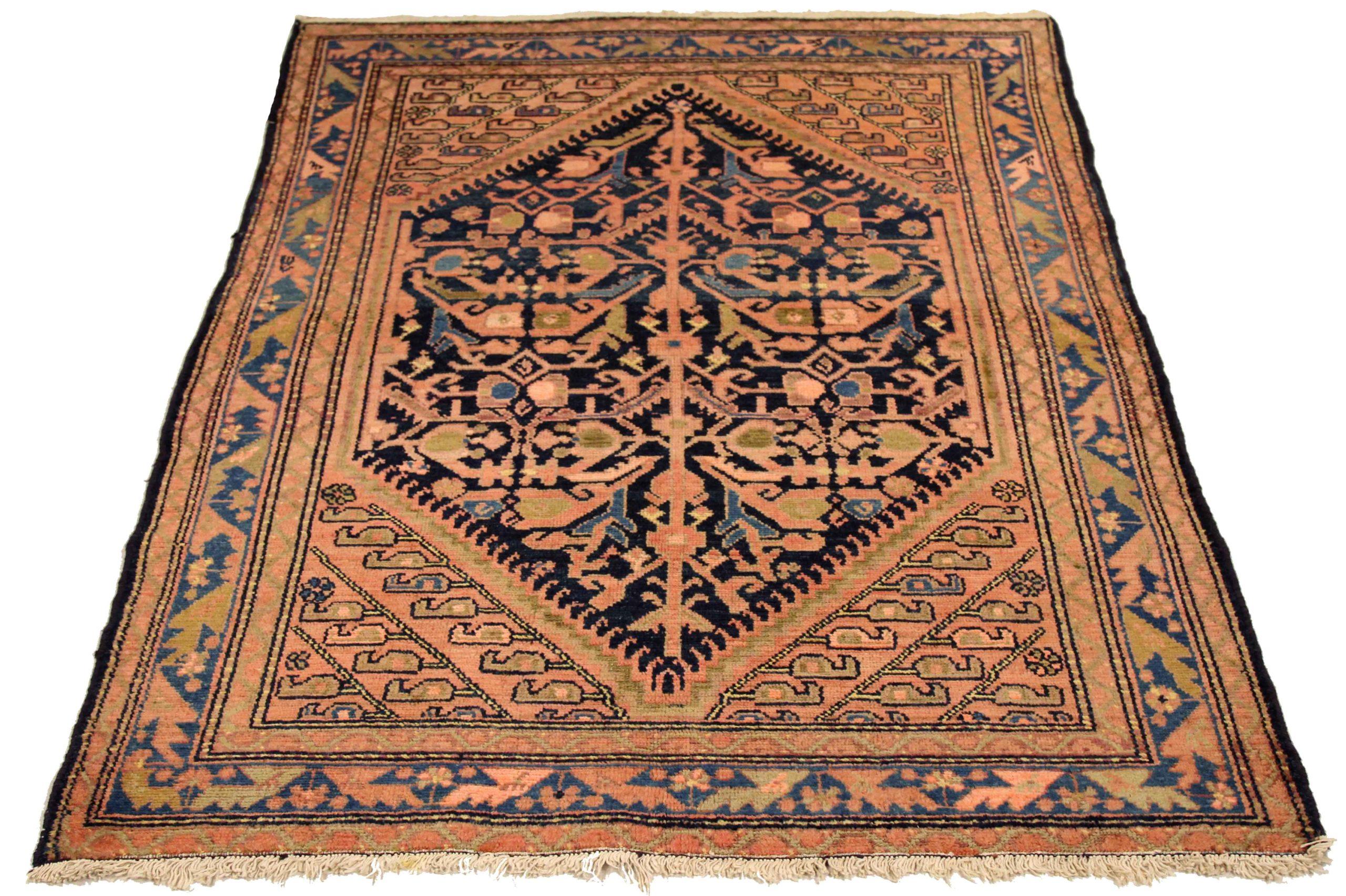 Discover the elegance of Persian Malayer featuring Small Rug in Circa 1880. Designed with Wool and BlueGreenPink, this exclusive design is perfect for enhancing your space.