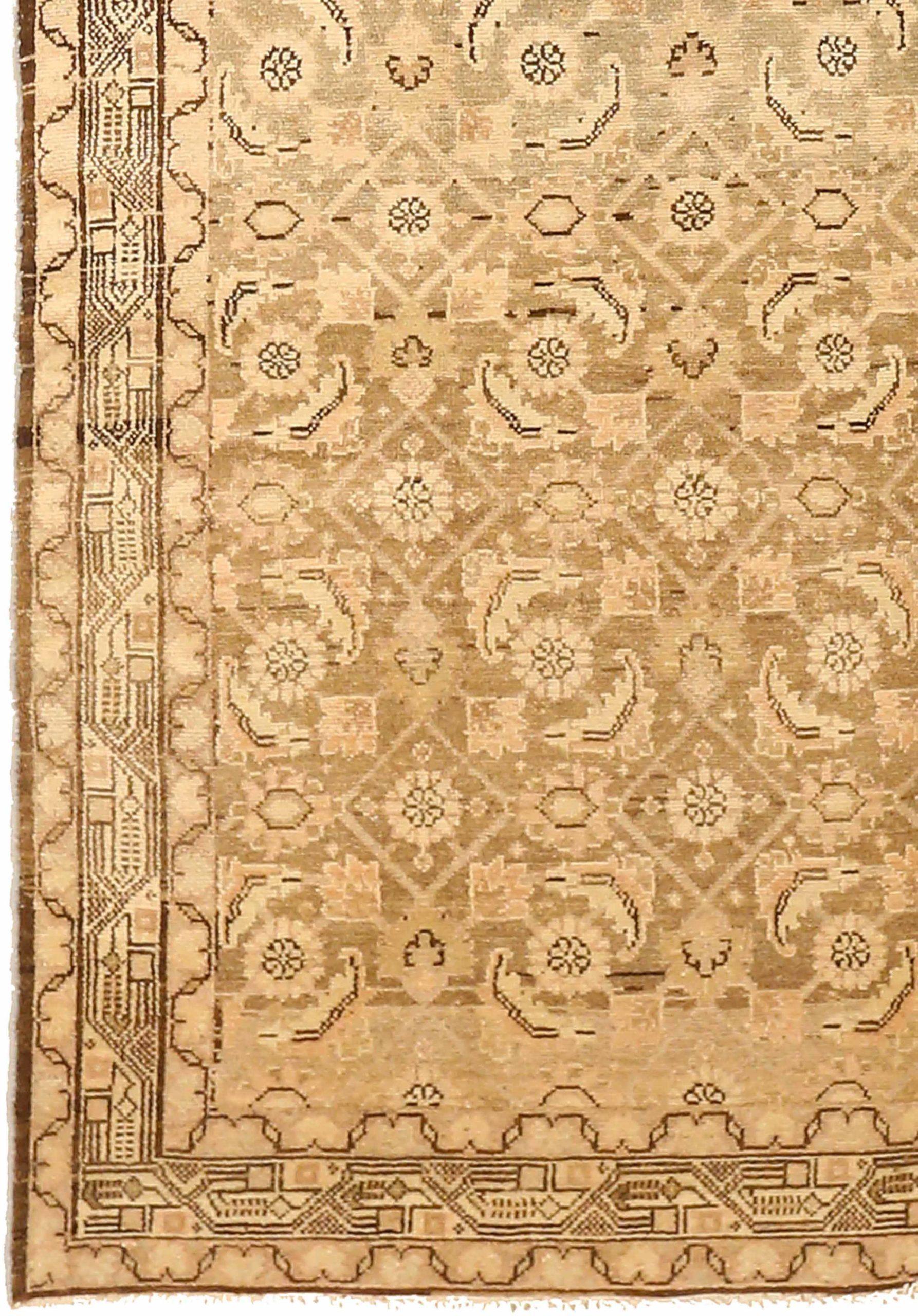Alfombra Persa Malayer Pequeña - Lana Marrón Marfil 73982 Asiático en venta