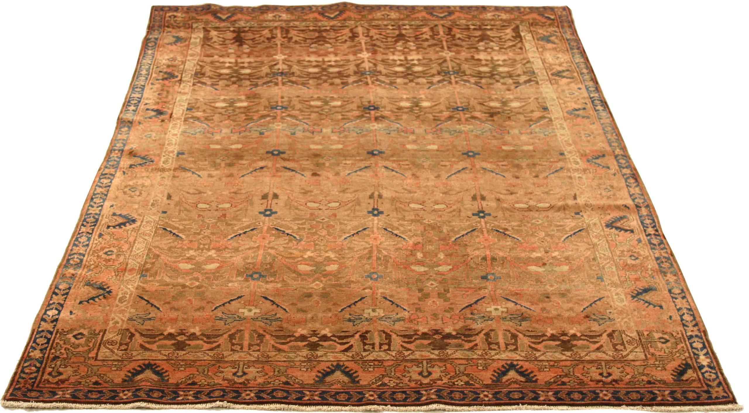 Descubre la elegancia de la Alfombra Persa Malayer Pequeña de Circa 1880. Diseñado con Lana y MarrónMarfilRosa, este diseño exclusivo es perfecto para realzar tu espacio.
