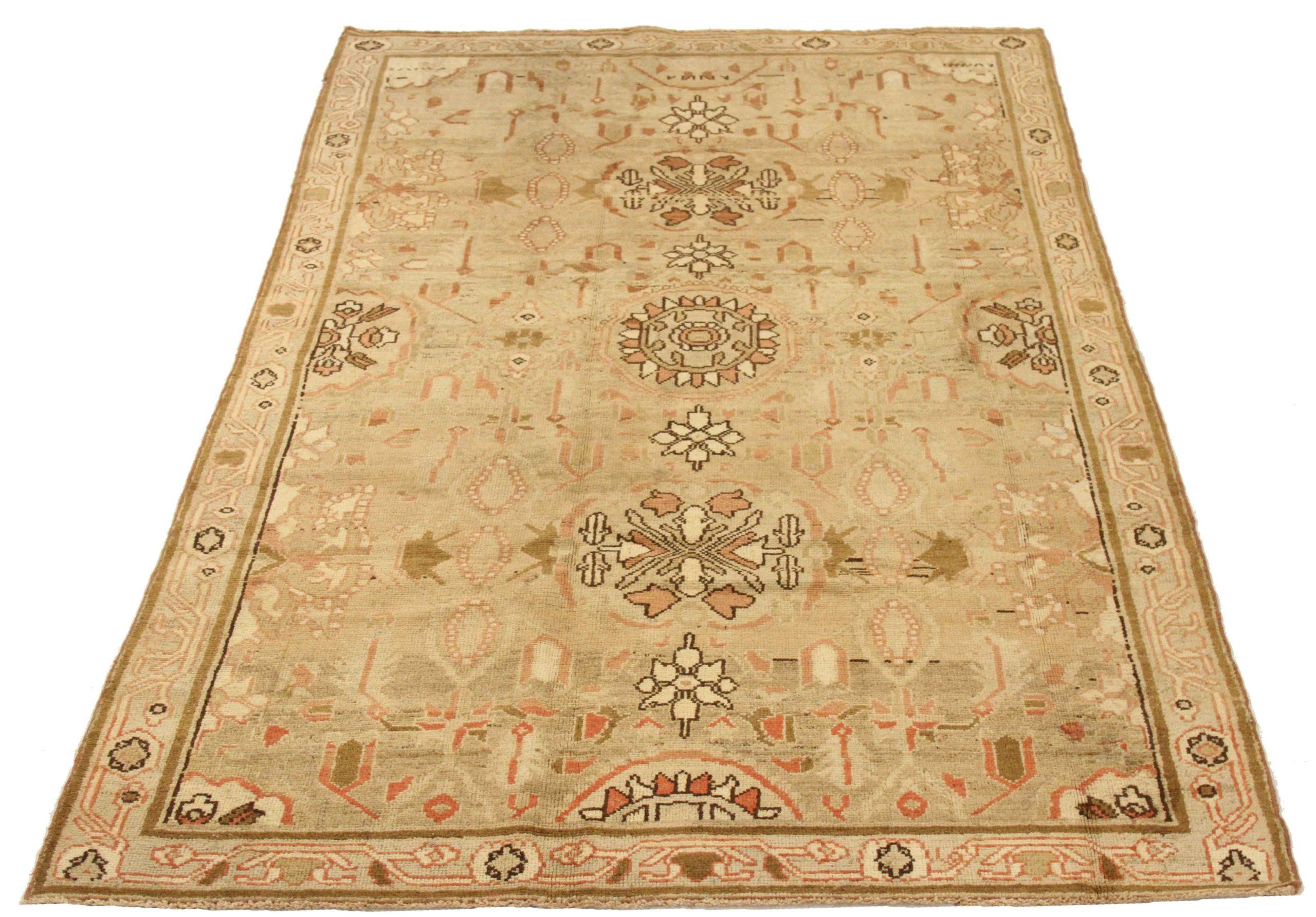 Discover the elegance of Persian Malayer featuring Small Rug in Circa 1880. Designed with Wool and BrownIvoryPink, this exclusive design is perfect for enhancing your space.