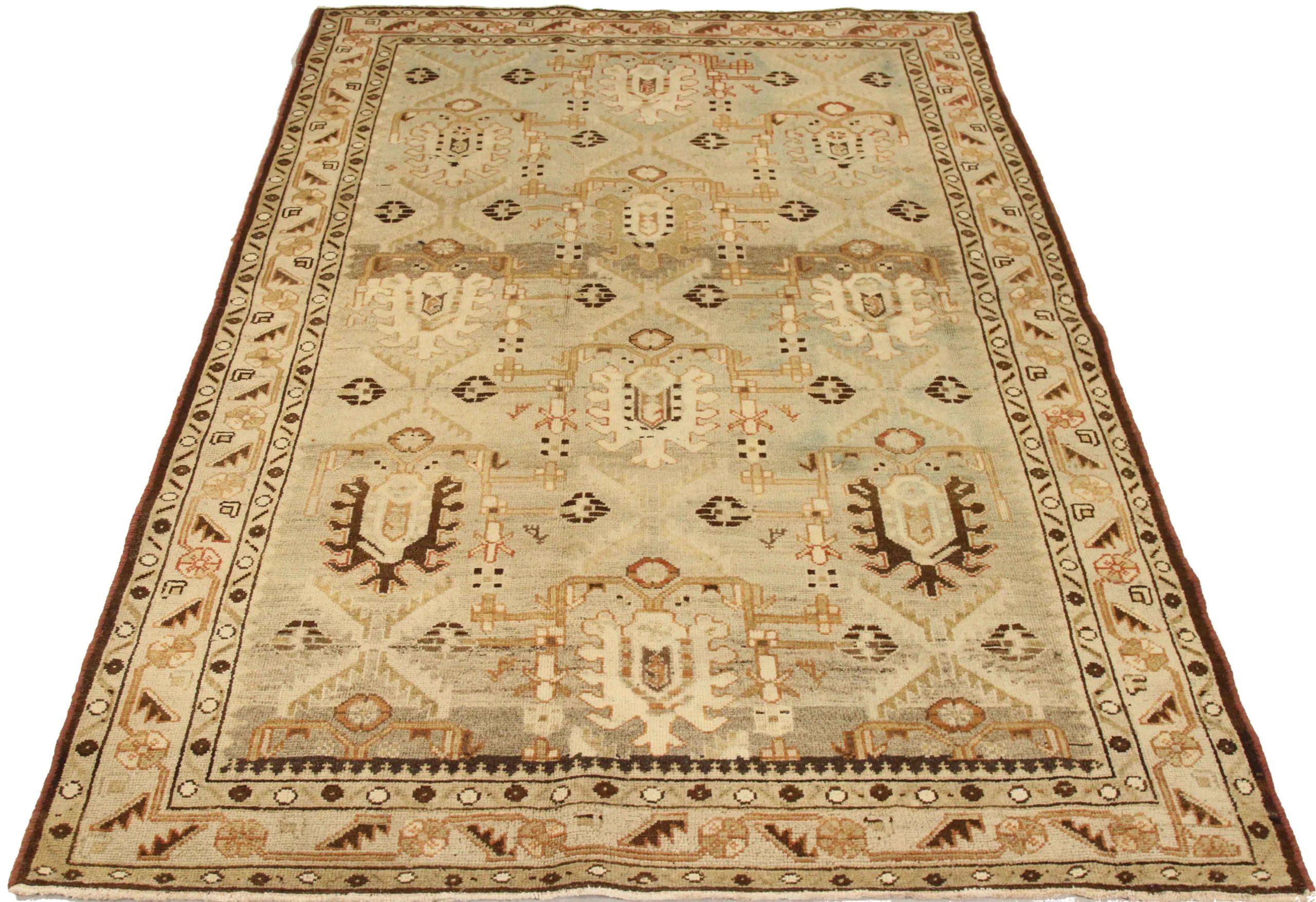 Discover the elegance of Persian Malayer featuring Small Rug in Circa 1880. Designed with Wool and BrownIvoryTaupe, this exclusive design is perfect for enhancing your space.