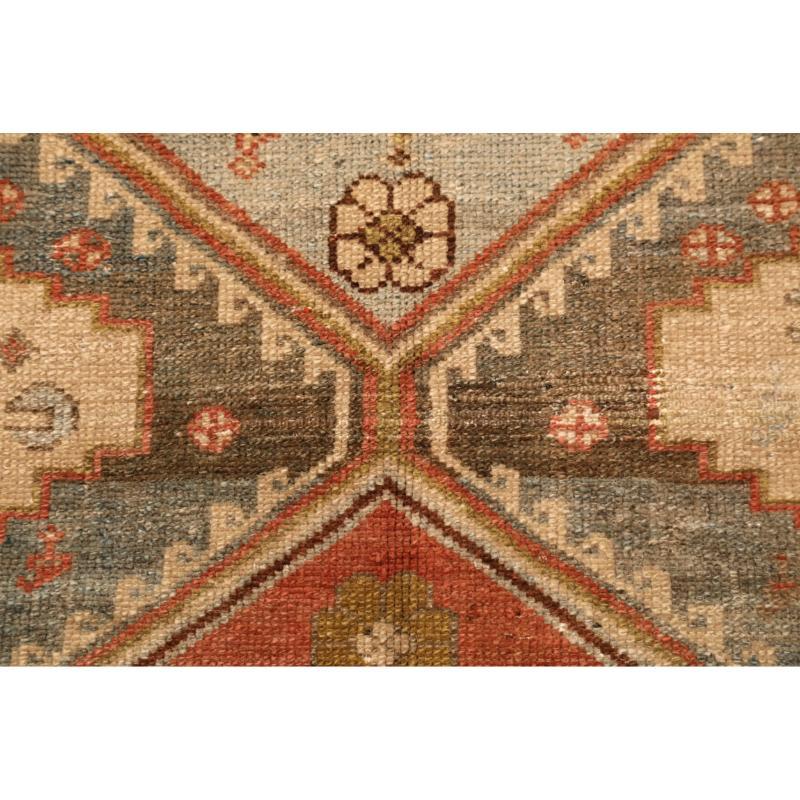 Persischer Malayer Kleiner Teppich - Wolle Blau Elfenbein Rot Design - 94587 im Zustand „Hervorragend“ im Angebot in Dallas, TX