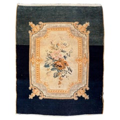 Persian Malayer Small Rug - Wool Brown Ivory 10422