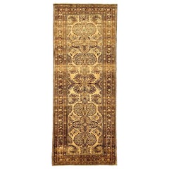 Tappeto persiano Malayer piccolo - Lana Marrone Avorio 73441