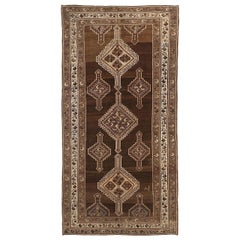 Persischer Malayer Kleiner Teppich - Wolle Braun Elfenbein 73452